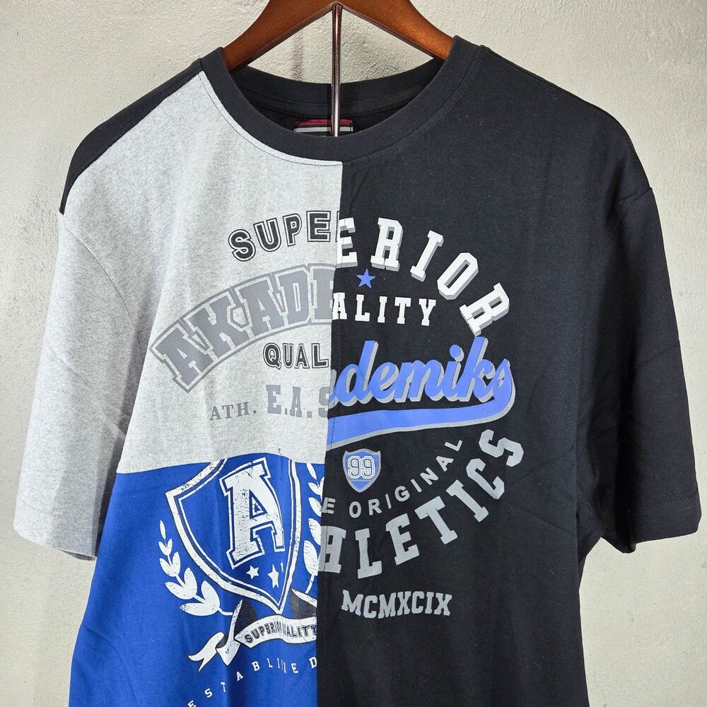 Vintage Y2K Akademiks Superior Athletics Graphic Tee Streetwear Sz 2XL